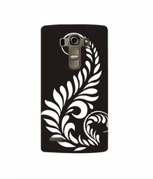 Amazon Brand - Solimo Designer Simple White Rangoli 3D Printed Hard Back Case Mobile Cover for LG G4 Stylus