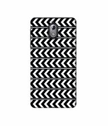 Amazon Brand - Solimo Designer Horizontal Arrow Texture 3D Printed Hard Back Case Mobile Cover for Nokia 3.1