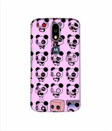 Amazon Brand - Solimo Designer Panda Experation 3D Printed Hard Back Case Mobile Cover for Motorola Moto G4 Plus (with Logo Cut)