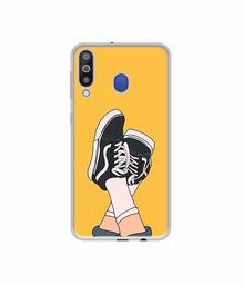 Amazon Brand - Solimo Designer Boy Shoes Pattern UV Printed Soft Back Case Mobile Cover for Samsung Galaxy M30