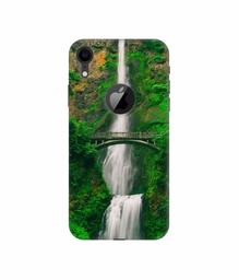 Amazon Brand - Solimo Designer Waterfall 3D Printed Hard Back Case Mobile Cover for Apple iPhone XR (Logo Cut)