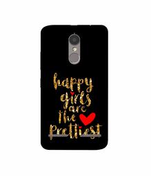 Amazon Brand - Solimo Designer Happy Girls Are The Prettiest 3D Printed Hard Back Case Mobile Cover for Lenovo K6 Power