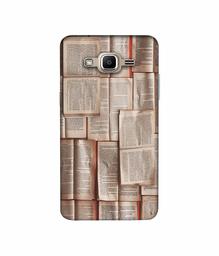 Amazon Brand - Solimo Designer Books Texture 3D Printed Hard Back Case Mobile Cover for Samsung Galaxy J2 Prime