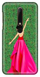 Amazon Brand - Solimo Designer Girl Design 3D Printed Hard Back Case Mobile Cover for Nokia 6 (2018)