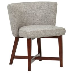 Amazon Brand – Rivet Mid-Century Modern Curved Back Accent Dining Room Chair, 22,8