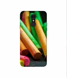 Amazon Brand - Solimo Designer Multicolor WaxColor 3D Printed Hard Back Case Mobile Cover for LG Q7