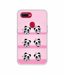 Amazon Brand - Solimo Designer Panda Pattern UV Printed Soft Back Case Mobile Cover for Oppo F9 Pro