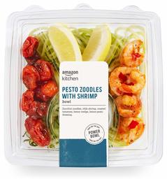 Amazon Kitchen, Pesto Zoodles With Shrimp Bowl, 12.6 oz