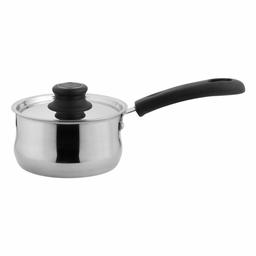 Amazon Brand - Solimo Stainless Steel Sauce Pan with lid (14 cm, 500ml)