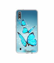 Amazon Brand - Solimo Designer Flying Butterflies UV Printed Soft Back Case Mobile Cover for Samsung Galaxy M10