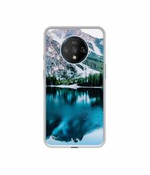 Amazon Brand - Solimo Designer Lake Mountain UV Printed Soft Back Case Mobile Cover for OnePlus 7T