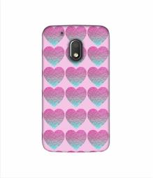 Amazon Brand - Solimo Designer Sparkle Heart Texture 3D Printed Hard Back Case Mobile Cover for Motorola Moto G4 Play