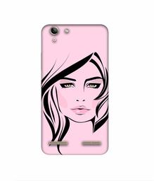 Amazon Brand - Solimo Designer Pink Lady Pattern 3D Printed Hard Back Case Mobile Cover for Lenovo Vibe K5 Plus