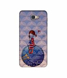 Amazon Brand - Solimo Designer Lady Vector Patternn 3D Printed Hard Back Case Mobile Cover for Samsung Galaxy J5 Prime