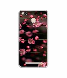 Amazon Brand - Solimo Designer Pink Flowers UV Printed Soft Back Case Mobile Cover for Mi Redmi 3S Prime