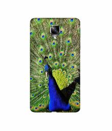 Amazon Brand - Solimo Designer Peacock 3D Printed Hard Back Case Mobile Cover for OnePlus 3 / OnePlus 3T