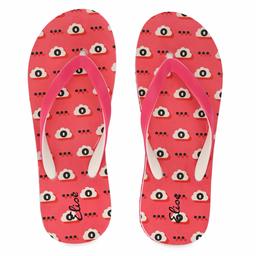 ELISE Women's Pink Flip-Flops-8 UK (41 EU) (9 US) (EHS20-010)