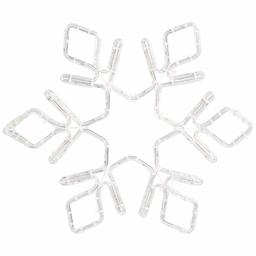 AmazonBasics LED Holiday Light, Decorative Motif for Christmas, Crystal Snowflake (Renewed)