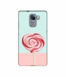 Amazon Brand - Solimo Designer Round Candy 3D Printed Hard Back Case Mobile Cover for Huawei Honor 7