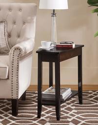 2L Lifestyle Harbor Modern Wedge Side End Table,Brown