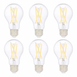 AmazonBasics – Bombilla LED equivalente no regulable, 10.000 horas de vida útil, A19