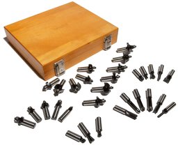 Denali 30 Professional 1/2 Carbide Router Bit Set in Wooden Box