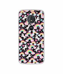 Amazon Brand - Solimo Designer Unicorn Texture UV Printed Soft Back Case Mobile Cover for Motorola Moto G6 Play/Motorola Moto E5