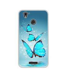 Amazon Brand - Solimo Designer Flying Butterflies UV Printed Soft Back Case Mobile Cover for Lyf Water 7S