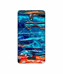 Amazon Brand - Solimo Designer Blue Oil Color 3D Printed Hard Back Case Mobile Cover for Micromax Canvas Pace 4G Q416