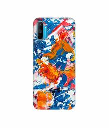 Amazon Brand - Solimo Designer Wax Color Mash On Canvas 3D Printed Hard Back Case Mobile Cover for Realme C3