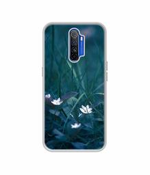 Amazon Brand - Solimo Designer White Flower UV Printed Soft Back Case Mobile Cover for Oppo Reno Ace/Realme X2 Pro