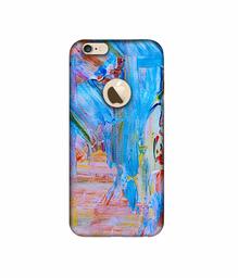 Amazon Brand - Solimo Designer Light Multicolor Canvas 3D Printed Hard Back Case Mobile Cover for Apple iPhone 6 / 6S (Logo Cut)