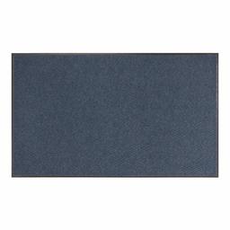 AmazonBasics Chevron Poly Rib Commercial Carpet Vinyl-Backed Mat 3x10 Blue