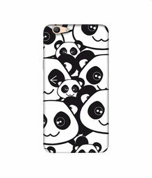 Amazon Brand - Solimo Designer Panda Texture 3D Printed Hard Back Case Mobile Cover for Oppo F1s