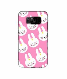 Amazon Brand - Solimo Designer Rabbit Pattern 3D Printed Hard Back Case Mobile Cover for Samsung Galaxy S8 Plus