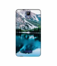 Amazon Brand - Solimo Designer Lake Mountain UV Printed Soft Back Case Mobile Cover for Gionee P7 Max