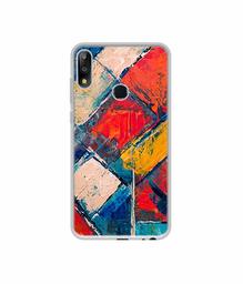 Amazon Brand - Solimo Designer Dark Multicolor Blocks UV Printed Soft Back Case Mobile Cover for Asus ZenFone Max Pro M2