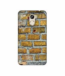 Amazon Brand - Solimo Designer Yellowesh Brick Texture 3D Printed Hard Back Case Mobile Cover for Gionee X1