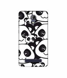 Amazon Brand - Solimo Designer Panda Texture UV Printed Soft Back Case Mobile Cover for Micromax Bharat 2 Q402