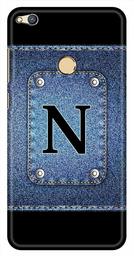 Amazon Brand - Solimo Designer Button Jeans Alphabet-N 3D Printed Hard Back Case Mobile Cover for Huawei Honor 8 Lite