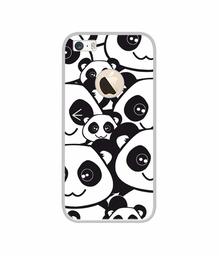 Amazon Brand - Solimo Designer Panda Texture UV Printed Soft Back Case Mobile Cover for Apple iPhone 5 / 5S