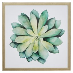 Amazon Brand – Stone & Beam Modern Green and Blue Succulent Plant Print I Wall Art Decor - 20