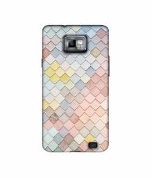 Amazon Brand - Solimo Designer Small Squre Texture 3D Printed Hard Back Case Mobile Cover for Samsung Galaxy S2