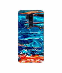 Amazon Brand - Solimo Designer Blue Oil Color 3D Printed Hard Back Case Mobile Cover for LG G7 ThinQ