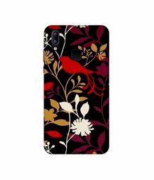 Amazon Brand - Solimo Designer Flower Bunch Pain On Cloth 3D Printed Hard Back Case Mobile Cover for Vivo Y95