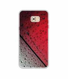 Amazon Brand - Solimo Designer Water Drop On Glass UV Printed Soft Back Case Mobile Cover for Samsung Galaxy C7 Pro