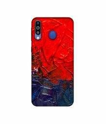 Amazon Brand - Solimo Designer Red Wax Color 3D Printed Hard Back Case Mobile Cover for Samsung Galaxy M21