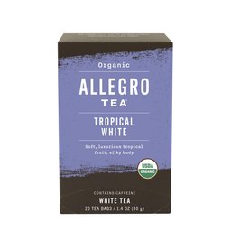 ALLEGRO TEA Organic Tropical White, 20 CT