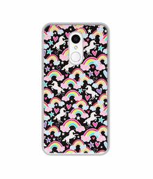 Amazon Brand - Solimo Designer Unicorn Texture UV Printed Soft Back Case Mobile Cover for Spice V801