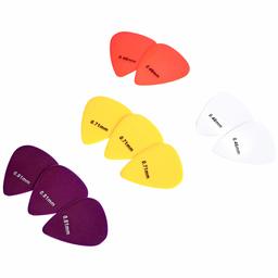 AmazonBasics PÃºas para guitarra, colores sÃ³lido, celuloide, 10 piezas